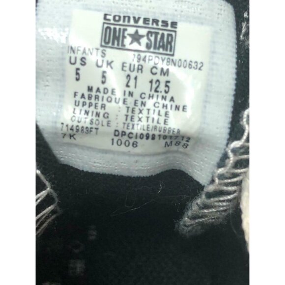 Converse One Star Sneaker Infant Toddler 5 Chuck Taylors Orange Flames Low Top - Picture 11 of 11